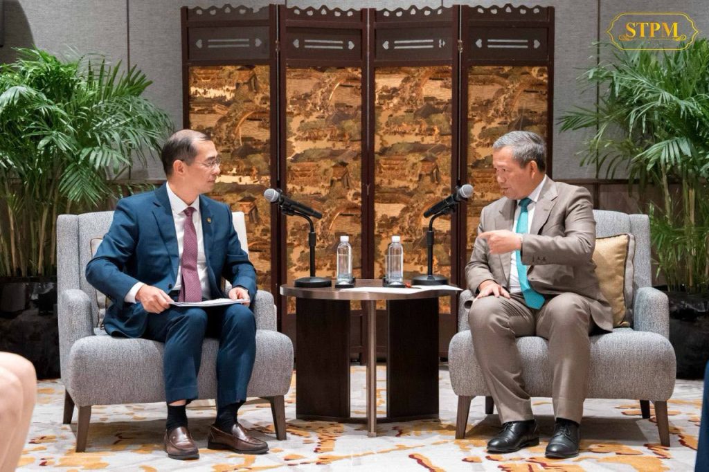 洪玛耐会见中国能建董事长乔旭斌