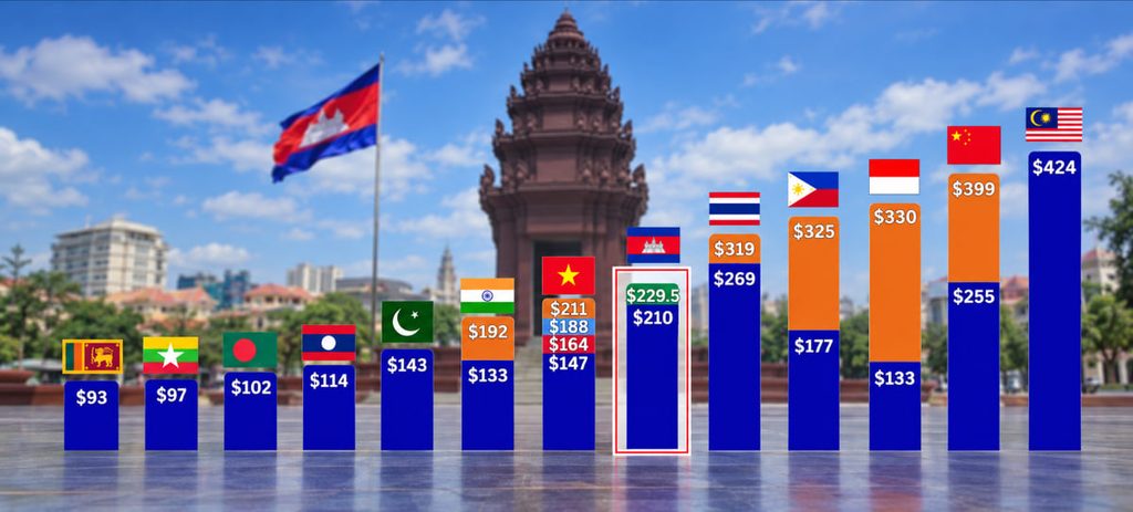 2026年亚洲主要国家最低工资对比