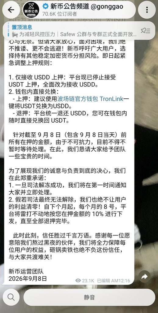美国制裁新币担保，涉超240亿美元交易