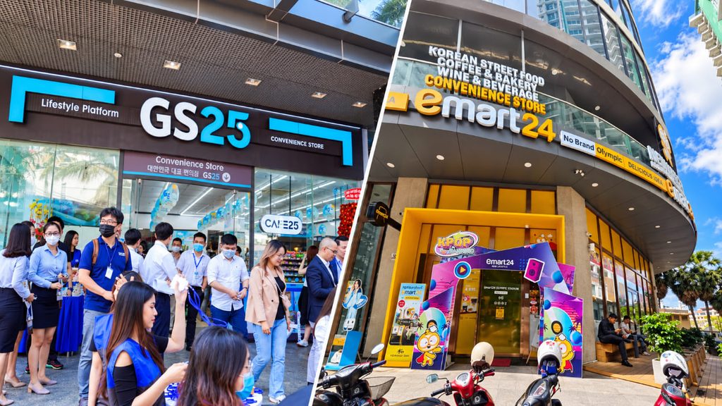 柬埔寨GS25与emart24韩国便利店
