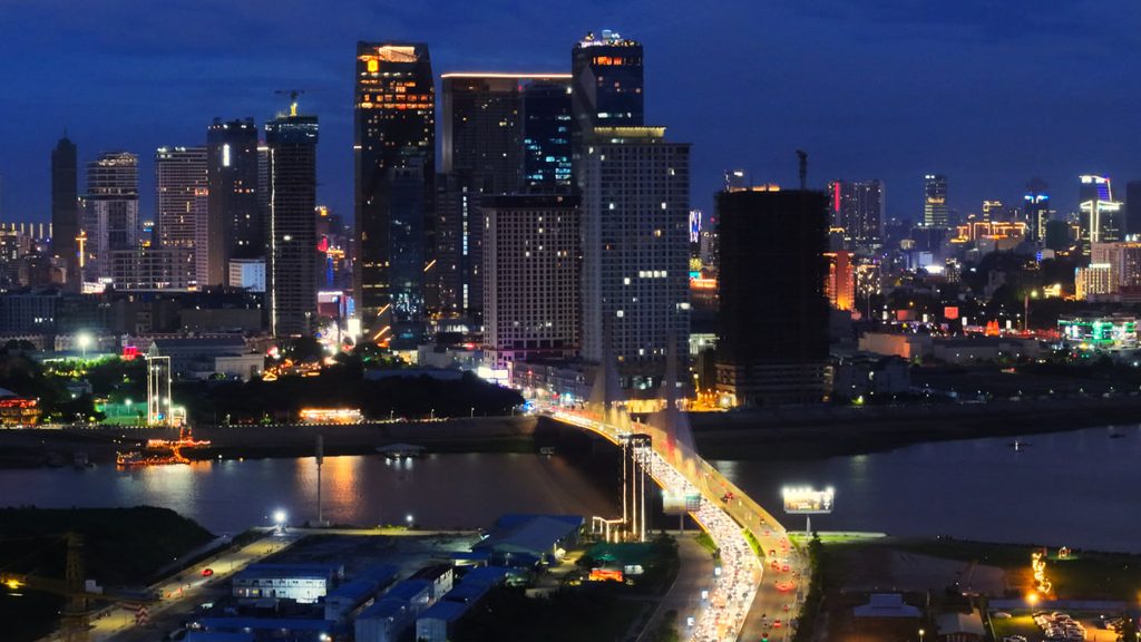 金边城市夜景